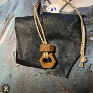 Post apocalyptic style industrial hardware necklace